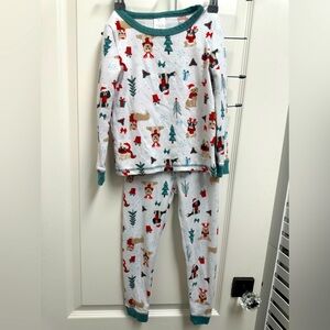 Toddler Unisex Christmas Puppy Pajamas Long Sleeve Set SZ 4